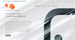 Desktop Screenshot of frankenstein-praezision.de